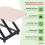 Oypla Oypla Adjustable Folding Cushion Padded Footstool Foot Leg Rest 9