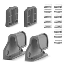 Replacement Parts Set for Kinderzaun Wall Mount Brackets Hooks Screws Compatible with Various Models Durable and Easy to Install