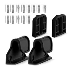 Kinderzaun Replacement Parts Set with Wall Mount Brackets, Hooks, and Screws Compatible with Multiple Models