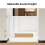 Retractable Pet Gate with Wall Mount Hardware, Adjustable Width, Floor Plate, and Hooks for Home Use 3