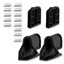Children's Fence Replacement Part Set with Wall Mount Brackets Hooks Screws Compatible with Various Models and Sizes