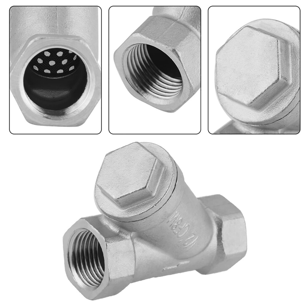 Dn15 1/2 Inch Pt Thread Y Strainer, Durable Low Flow Resistance For Efficient Medium Transfer 6038364726254