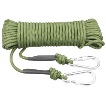 Climbing Rope 8 mm Diameter, Fireproof Static Safety Rope for Wall and Tree Escape, 10 M Strong Steel Wire Core