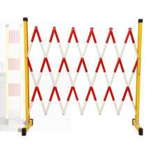 Industrial Expandable Metal Barrier, Portable Pet Traffic Fence Gate, Fiberglass Mobile Barrier H120CM L350CM 11.4ft