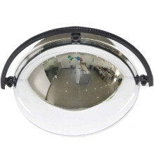 Safety Convex Mirror 60 cm (24 inches) Outdoor Traffic Safety Mirror with Wide Angle Lens Panoramic Half Dome Design