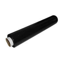 (Black, 1 Roll) Straame Heavy Duty Strong Pallet Wrap Cling Film Packaging for Industrial, House Moving, Packing, Furniture Wrapping, Storage - Tear