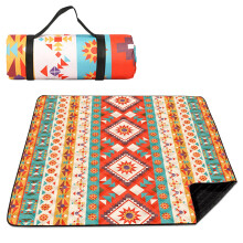 Waterproof Picnic Blanket 200 x 200 cm, Large Foldable Mat with Carry Strap for Camping, Beach, and Outdoor Use