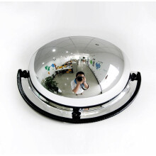 180 Panoramic Dome Mirror, 12" Quarter Dome Convex Security Mirror for Office, Home, and Shop Use
