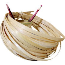 Bamboo Strips for Weaving 3m Long, Soft Handmade Flat Webbing for DIY Crafting Decorative Baskets and Cane Chair Repair