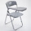 Stackable Folding Plastic Conference Chair with Tablet Arm, Mesh Backrest, Padded Seat for Office, Classroom, Training 1