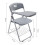 Stackable Folding Plastic Conference Chair with Tablet Arm, Mesh Backrest, Padded Seat for Office, Classroom, Training 2