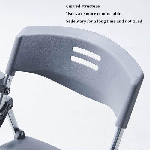 Folding Conference Chair with Tablet Arm, Mesh Back, Padded Seat, Stackable, Yellow, Suitable for Office School Training 2