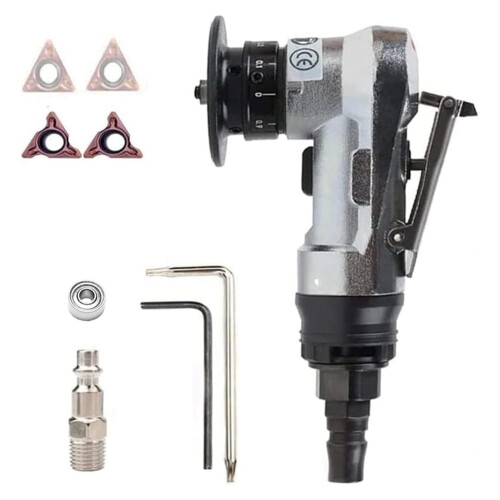 Mini Chamfering Machine, Pneumatic Deburring Tool for Inner Holes, 1/4 Suction Connection, Durable and User-Friendly Set B
