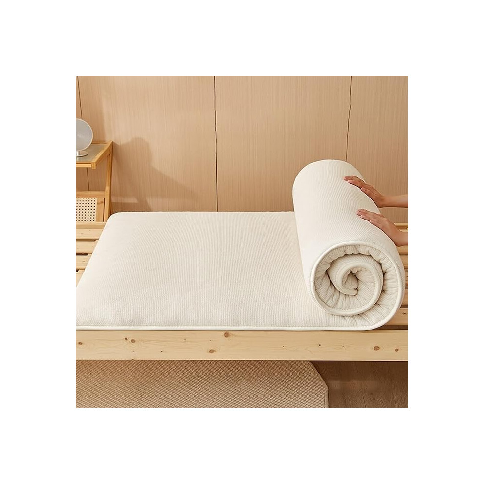 Japanese Futon Mattress 90 x 200 cm, Soft Cotton Floor Mat, Foldable Underlay for Student Dormitories, Durable Quilt-image-OPC-PK2VHJ8-NEW