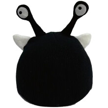 Ski Helmet Cover Cartoon Design Elastic Protective Winter Headgear for Outdoor Snow Sports - Black Color