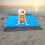 Beach Sand Mat - Large Compact Quick Drying Lightweight Durable Ethnic Style Foldable Weatherproof Straw Mat 5