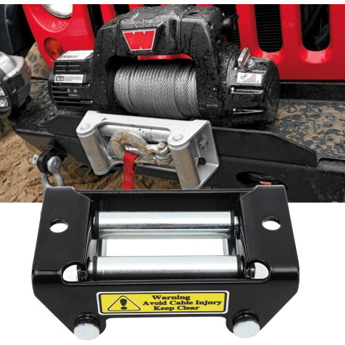 Winch Roller Guide for Manual Winch Cable Reel, Compatible with Wire Ropes, Durable Steel Construction, 2000 lbs Capacity 1