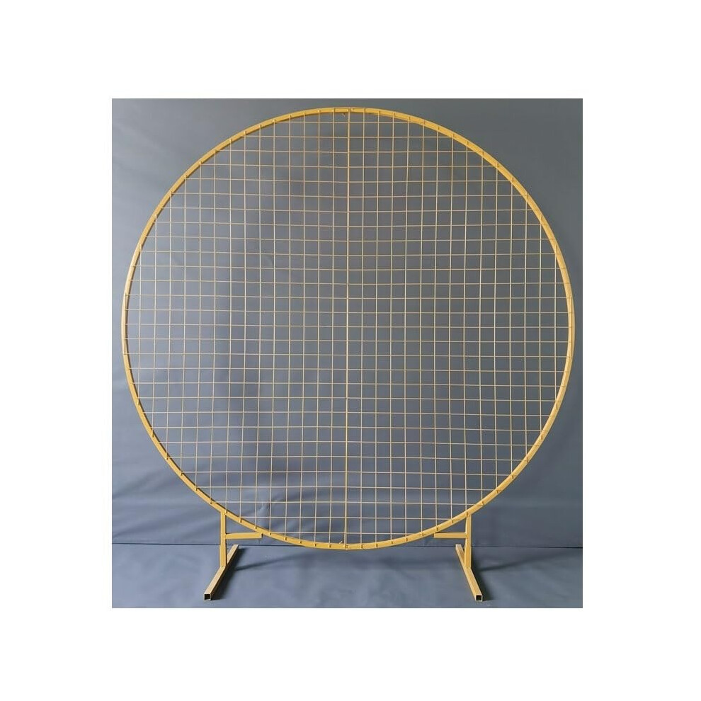 Round Background Stand for Weddings and Parties, 1.5m Gold Metal Balloon Arch Frame for Decorations and Anniversaries-image-OPC-PK2VHZW-NEW