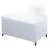 Hockerbezug Quadratisch Spandex Ottoman Slipcovers M Size White Stretch Fabric Rectangle Footrest Protector 1