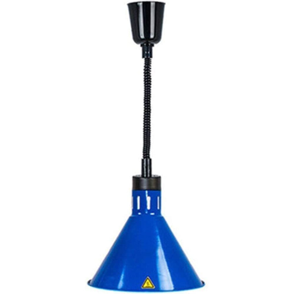 Food Heating Lamp, Adjustable Telescopic Heating Lamp, Hanging Grill Heating Lamp, Single-headed Ceiling Lamp, Blue-image-OPC-PK2VMTH-NEW