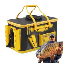 Portable Multifunctional Bait Tank | Collapsible Fishing Container with Handle for Camping, Kayaking, and Travel
