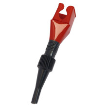 Folding Funnel with Buckle for Household Use, 2025 Red Retractable Car Fuel Plastic Oil Funnel, Wide Mouth Flexible Design