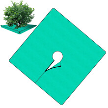 Waterproof Garden Tarp for Tree Pruning, Heavy-Duty Leaf Collection with Four Corner Straps, Easy Attachment and Cleanup