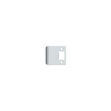 Deltana SPE250 2-1/2"""" x 2-1/4"""" Extended Lip Strike Plate Polished Chrome