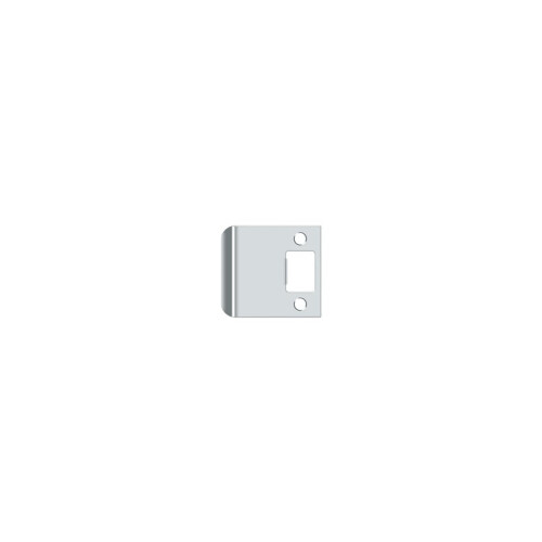 Deltana SPE250 2-1/2"""" x 2-1/4"""" Extended Lip Strike Plate poleret krom