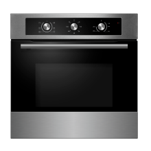 Cookology 60cm Built-In Single Electric Fan Oven 65L with Timer SSteel