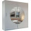 Sliding Wardrobe with Round Mirror Door 203cm White 2