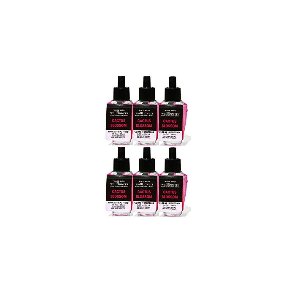 Bath & Body Works Bath And Body Works 6 Pack, Cactus Blossom Wallflowers ( 0.8 Fl Oz / 24 Ml) Fragrance Refill