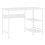 VidaXL vidaXL Computer Desk White MDF and Metal Office Study Working Side Desk Table 1