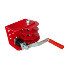 Chicken Farm Lifter Winch 500 kg Capacity Double Slot Design Portable Hand Crank Carbon Steel Easy to Use