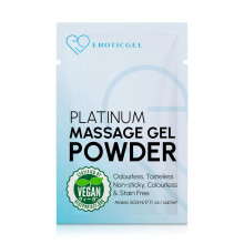 Premium Massage-Gel-Pulver (3er-Pack) | 5 g Reisebeutel ergeben 500 ml/ 16,9 fl oz | Hergestellt in Japan | Frei von Parabenen und Glycerin