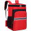 Cleaning Storage Backpack with Adjustable Shoulder Straps, Reflective Belt, and Household Tool Compartment, Red 5