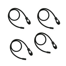 Heavy Duty nastaviteln elastick prvky Stretch Lock Shock Bungee Cords Lano se sponou potaenou PVC Cel cern pro motocykl Nklad Camping RV prves