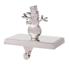 (C) Christmas Stocking Holder Mantel Stocking Hanger Heavy Duty Metal Snowflake/Tree/Reindeer/Snowman