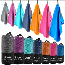 Sfee 2-pack mikrofiber resehandduk Snabbtorkande handduk Campinghandduk Strandhandduk Superabsorberande Kompakt Ltt sporthandduk Gym Handduk Set