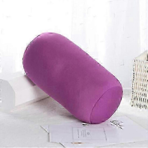 (green) Microbead roll pillow for sleep support, cylindrical sofa cushion 2