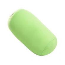 (green) Microbead roll pillow for sleep support, cylindrical sofa cushion