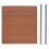 Composiet Schutting Paneel & 2 x LED Palen - Bruin 1