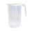 (L, White) BoSaiD 1Pcs Plastic Pitcher Large Capacity Easy to Clean PP Plastic Straining Pitcher for Water 1