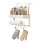 (Single Layer, White) Refrigerator Storage Rack Large Capacity Strong Load-bearing Anti-Rust Corrosion Resistant 1