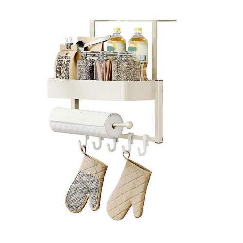 (Single Layer, White) Refrigerator Storage Rack Large Capacity Strong Load-bearing Anti-Rust Corrosion Resistant