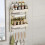 (Single Layer, White) Refrigerator Storage Rack Large Capacity Strong Load-bearing Anti-Rust Corrosion Resistant 4