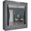 (Grey, 150cm) Sliding Wardrobes 4U LED Mirror Sliding Wardrobe 3
