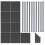 Composiet Schutting Panelen x 9, Schuin Paneel & LED Palen x 10 - Grijs 1