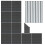 Composiet Schutting Panelen x 10, Schuin Paneel & LED Palen x 11 - Grijs 1