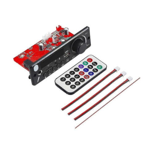 (Small) 160W Amplifier FM Radio Module Easy to Use Compact Remote Control Bluetooth-compatible Music Player
